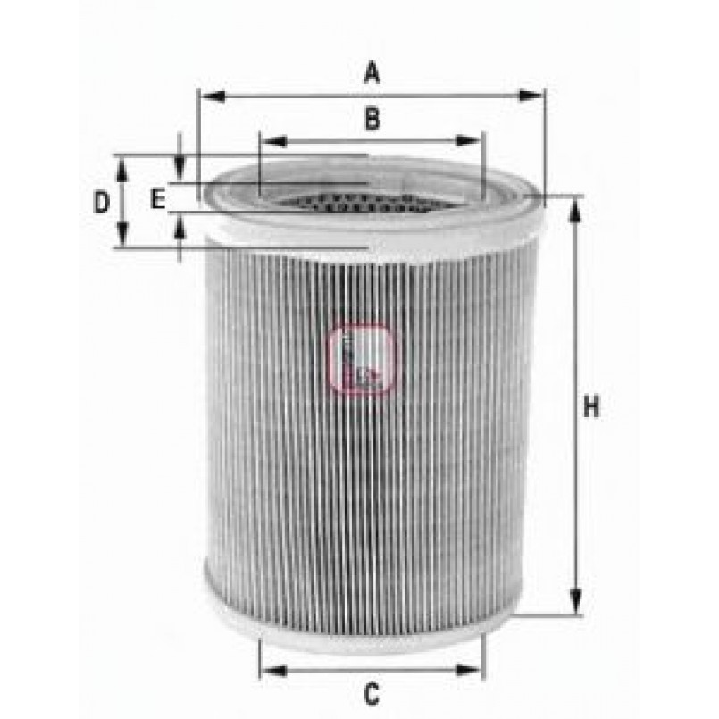 S 7606 A SOFIMA Фільтр повітря